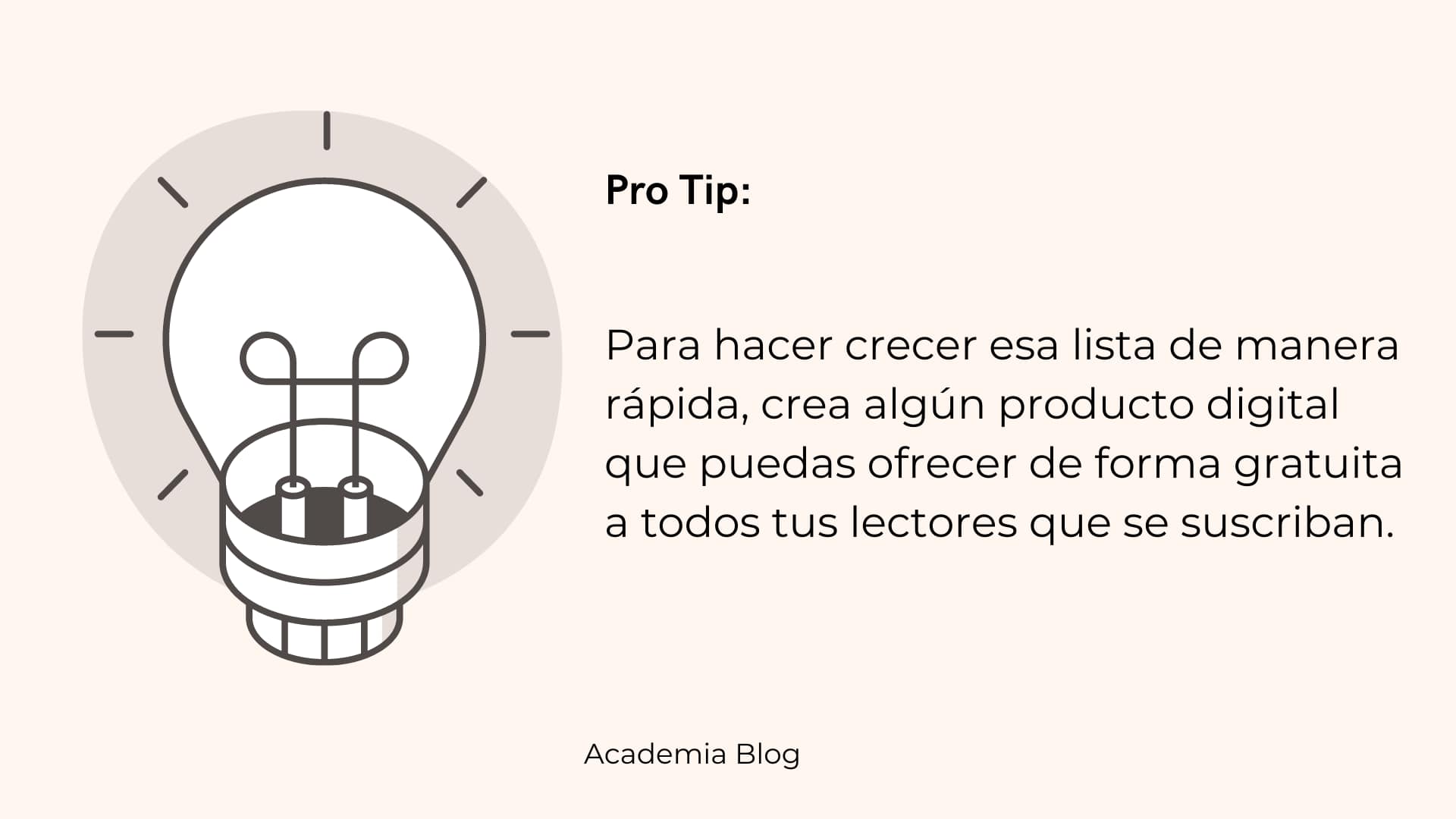 Pro tip para crear tu lista Pro tip para crear tu lista