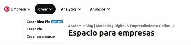 crear idea pin crear story pin paso a paso academi blog
