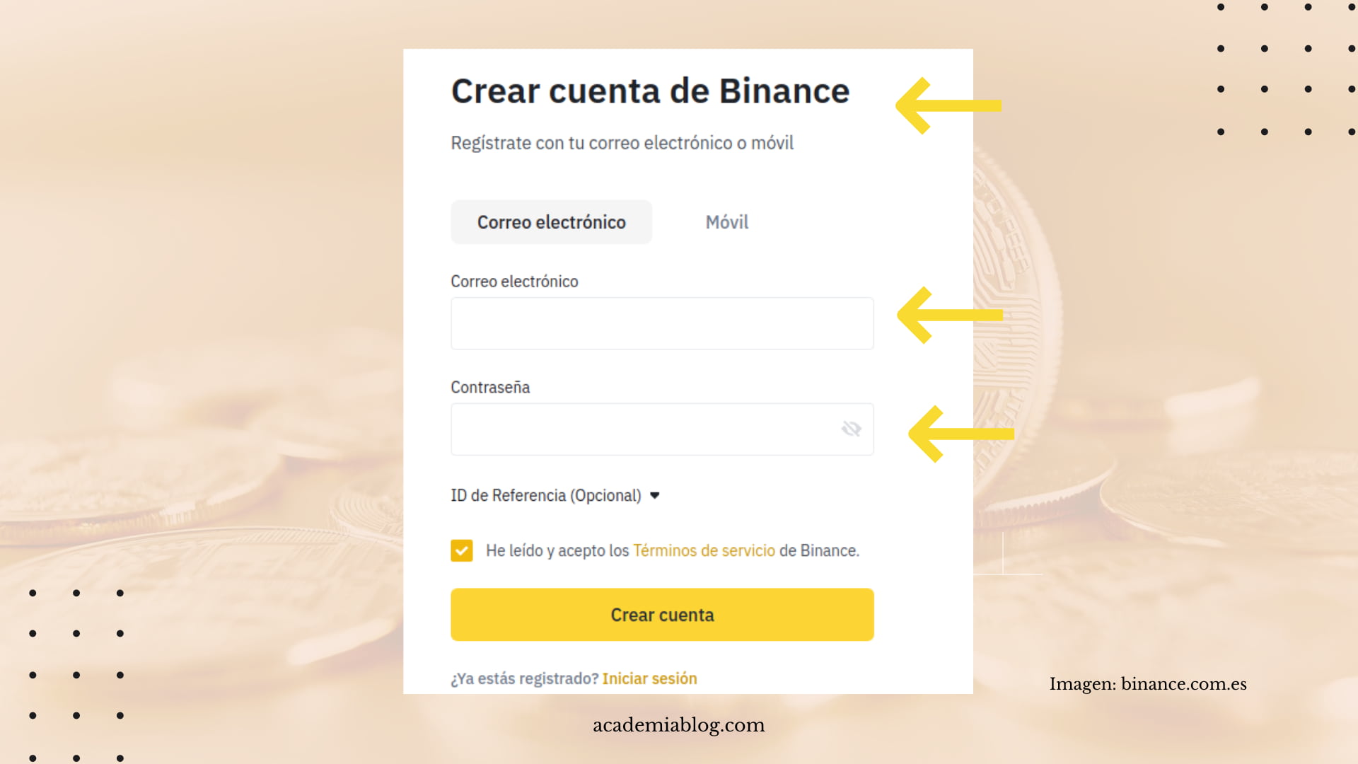 acerca de binance (1) suscribirse a binance